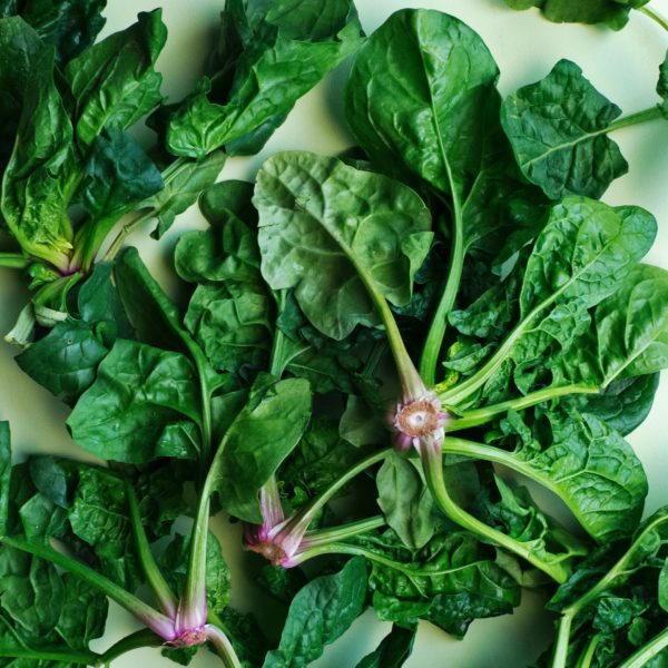 Bunched spinach