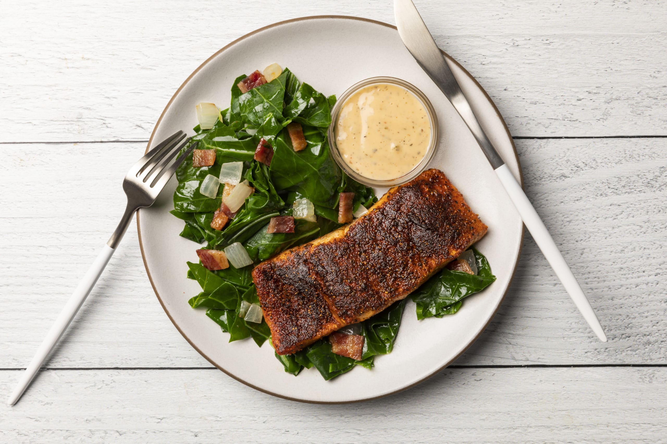 Gluten-free, keto-friendly, Whole30 approved Cajun Salmon