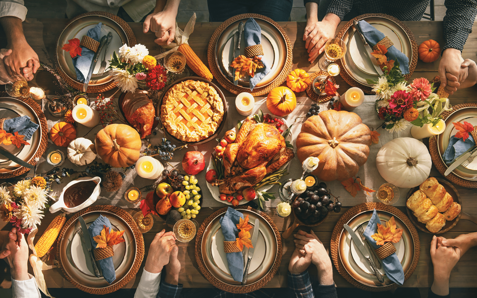 different types of thanksgiving food